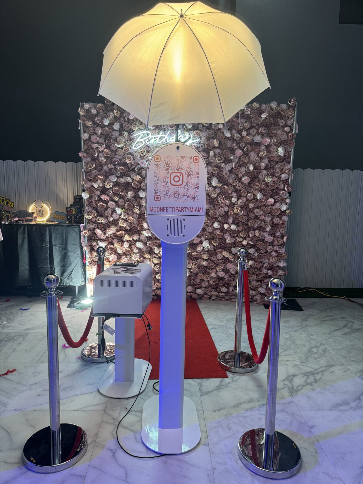 backdrop + Photo Booth print